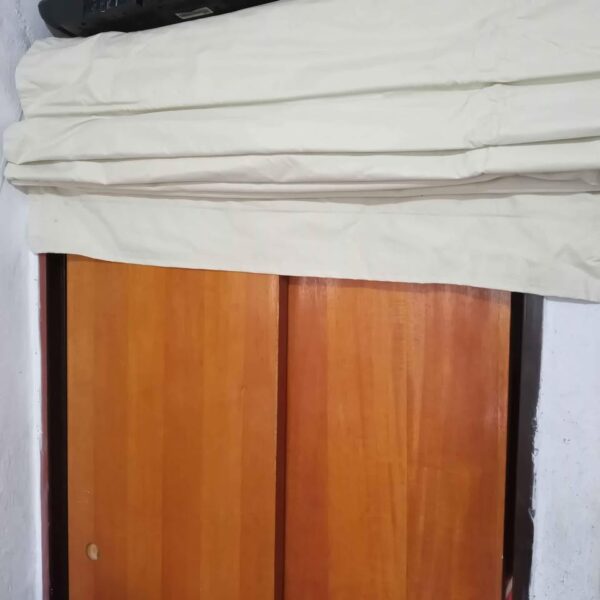 Cortina en tela black-out estilo romana, 118 cm de ancho!!